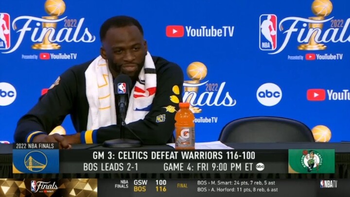 "The Damn! Like sh*t" Draymond Green loses his mind Warriors loss to Celtics Game 3, 2-1 NBA Finals