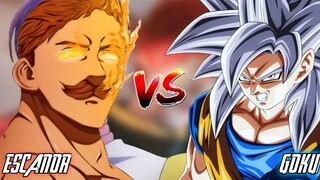 ESCANOR VS GOKU ALL FORMS (Anime War) FULL FIGHT HD