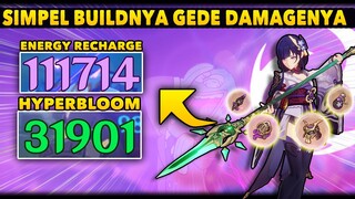 Simpel Buildnya GEDE DAMAGENYA Build Raiden Shogun Hyperbloom & Biasa - Genhsin Impact