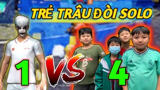 FREE FIRE | TRẺ TRÂU đến nhà đòi solo KÈO 1 CÂN 4 hài hước !!!