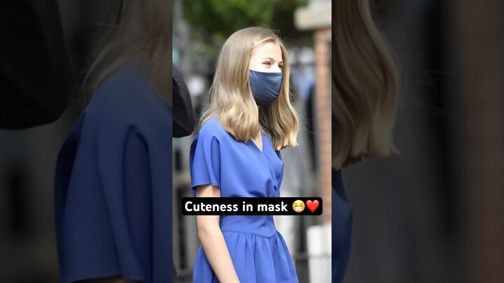 Princess Leonor's Mask: The Shocking Reason Revealed! #princess #leonor #royalfamily