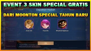CARA MENDAPATKAN 3 SKIN SPECIAL GRATIS DARI MOONTON HANYA MODAL LOGIN | MOBILE LEGENDS BANG BANG
