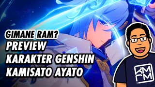 Preview Karakter Genshin Kamisato Ayato!