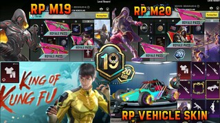 ROYAL PASS MONTH 19/20 LEAKS | 1 TO 50RP REWARDS | BRUCE LEE COLLAB | RP VEHICLE | 2 MYTHIC RP LEAKS