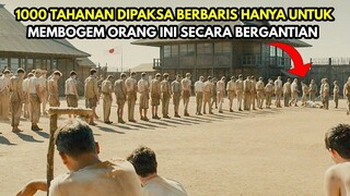 1000 tahanan dipaksa berbaris untuk membogem 1 orang dari pagi sampai malam