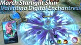 Valentina No Cooldown Skills March Starlight Skin Cyber Agent Gameplay - Mobile Legends