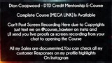 Dion Coopwood  course - DTD Credit Mentorship download