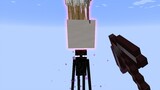 When Jesus came, he couldn't keep the enderman, what the bow and arrow said!