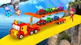 Funny Animals Tractor Transporter Truck Rescue in Jungle | Funny Monkey Driver Videos 3D Comedy