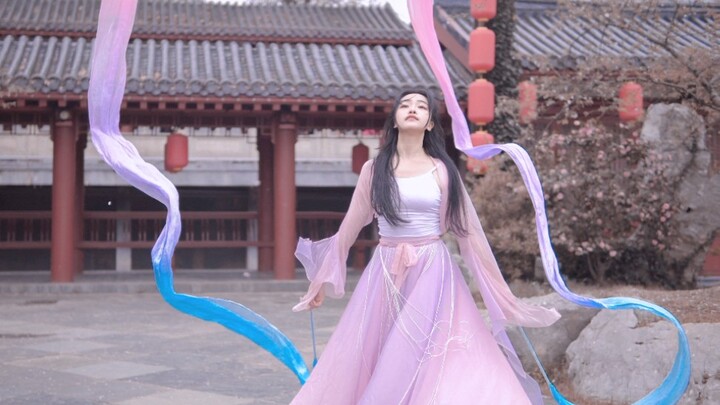 [Original Choreography | Spring Comes | Spring Comes] Four-meter Double Silk ❀One-click Night Sakura
