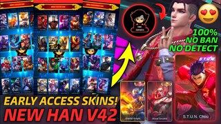 Early Access All Skins! Chou STUN Skin | Granger Legend Skin & More! NEW Han V42 Beatrix Patch! MLBB