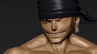 คำอธิบายการแกะสลักกล้ามเนื้อ Zoro Zbrush