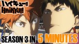 Haikyuu!! Season 3 In Under 5 Minutes