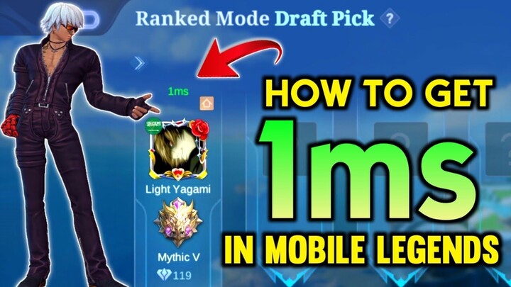 HOW TO GET 1MS IN MOBILE LEGENDS USING DATA | SAJIDCH GAMING