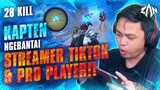 Ketemu Streamer Tiktok & Pro player, Kapten Bantai Semua. 28 Kill | PUBG Mobile Indonesia