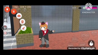 Sakura School Simulator Cat Butler Robot Movie Popcorn