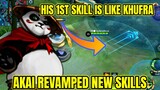 Akai Unfinished Revamped with NEW SKILLS | His 1st skill look like Khufra | MLBB