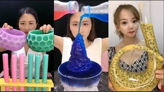 Thánh Ăn Đá Lạnh Như Ăn Kẹo Ngọt, Ăn Trái Cây Bộc Chocola - ASMR Ice Crunchy Eating sound#44