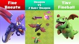 Every Level Dragon VS Every Level Baby Dragon | Clash of Clans