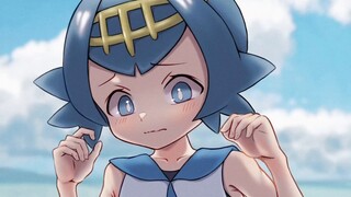 Seni kipas Matahari dan Bulan 01, Putri Duyung Lidah Senyap, Seni kipas Teratai Air [Pokémon] [Seni 