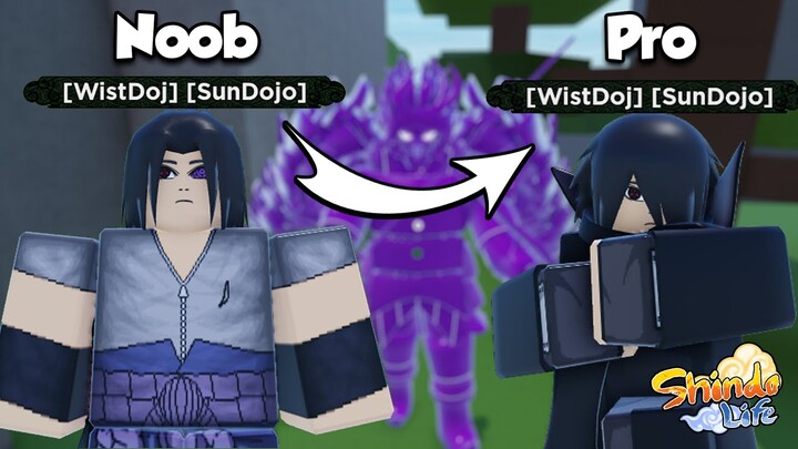 Noob To Pro - Shindo Life | Becoming Sasuke Uchiha & Obtaining Samurai Spirit!