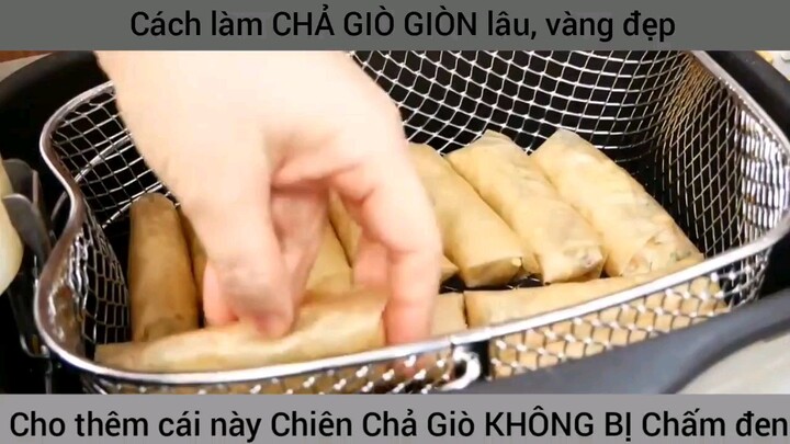 cách làm chả giò giòn siêu ngon