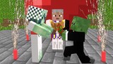 Monster School : Love Story Zombie Girl And Zombie Boy  - Minecraft Animation