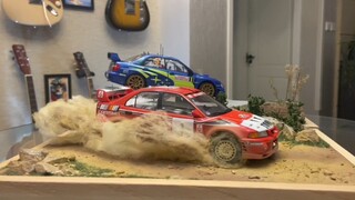 Model adegan】 Tamiya 1/24 WRC model statis Mitsubishi EVO dan Subaru STI
