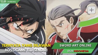 Ketika Kirito Melawan Boss Game Ngecheat - Sword Art Online Dub Indonesia