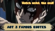 3 Famous Quotes from anime series ATTACK ON TITANS #attackontitans #quotes #summerrecommendations