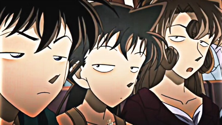Big straight man Kudo Shinichi, hahahahahaha #Mouri Ran #Shinran #Heiwa #Fujimine Yukiko
