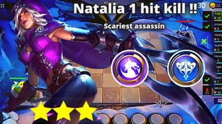 MAGIC CHESS 3 STAR ASTRO POWER NATALIA SCARIEST ASSASSIN EVER | MLBB MAGIC CHESS BEST SYNERGY COMBO