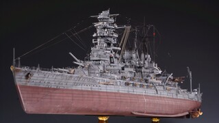 1/350 Nagato 1941 production process and finished product pictures sharing