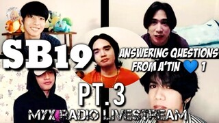 SB19 Live on Myx Radio 3 - Answering questions from A'Tin