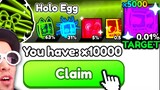 I Hatched 10,000 !! Holo Event Eggs in Roblox Arm Wrestle Simulator