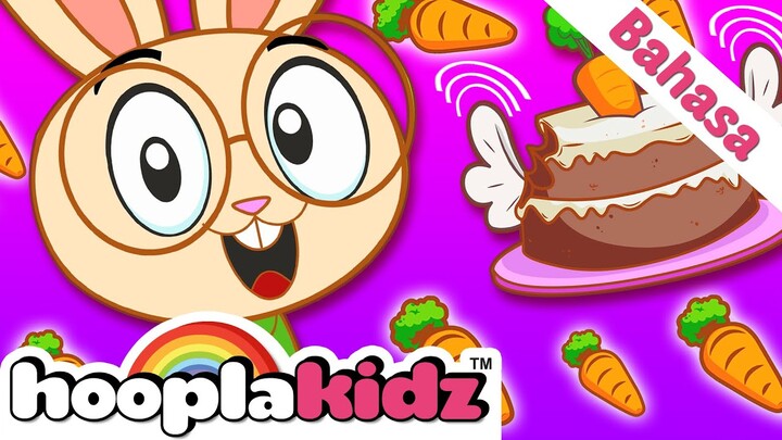 HooplaKidz Bahasa | Sleeping Bunnies | Kelinci Kecil Sedang | Lagu Anak Anak