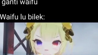 ketika waifu lu gk cukup satu 😵