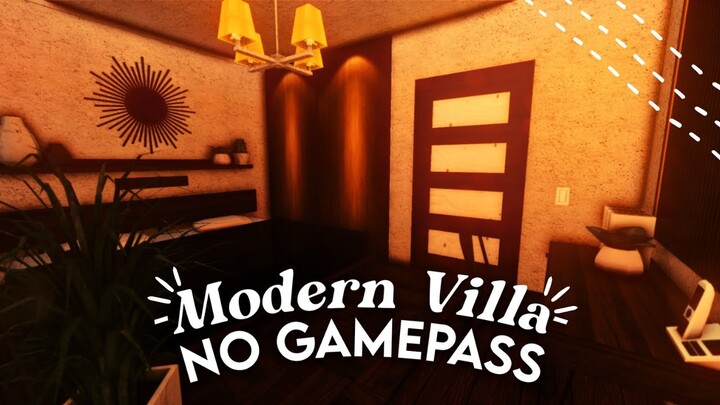 No Gamepass Modern One Story Starter Villa I Bloxburg Speedbuild and Tour - iTapixca Builds