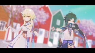 【Genshin Impact MMD】Summertime【Xiao×Lumine】