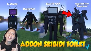 AKHIRNYA MOD MINECRAFT SKIBIDI TOILET UPDATE! Ada Tv Woman, Plunger Man & Upgraded Titan Cameraman