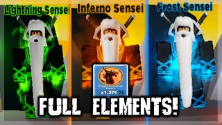 COMPLETING ALL THE ELEMENTS I DRAGON EVOLUTION FORM 1 RANK (ROBLOX)