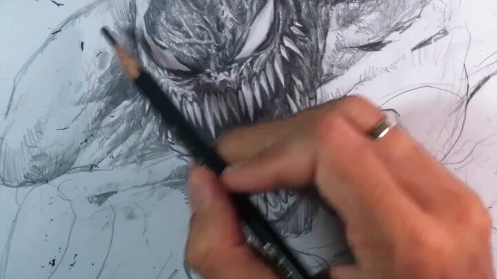 Fans asked to draw Venom, the first drawing was scolded as "ugly", and the effect exploded after the