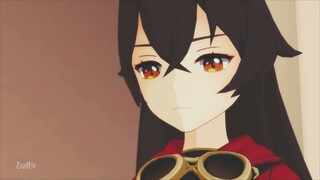 Aether wants to hangout with Amber [MMD Genshin Impact]