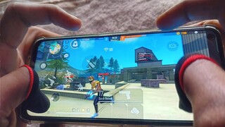 Realme narzo 20 pro free fire gameplay test 4 finger claw handcam @nonstopgaming #nonstopgaming