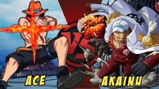 Ace Vs Akainu Admiral One Piece Battle Mugen