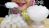 ASMR ICE EATING | ICE SPOON & POWDERY ICE | makan es batu | sugar ||asmr mukbang indonesia