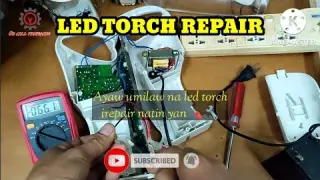 HOW TO FIX BLINKING AND NOT CHARGING ISSUE OF RECHARGEABLE LED TORCH LIGHT