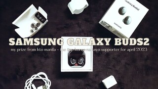 samsung galaxy buds2 unboxing ft. the planet - bts (piano) ~ kto manila #KoreaNaTayo april winner 🇰🇷