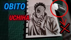 pemula yang mencoba menggambar obito Uchiha tanpa "penghapus"