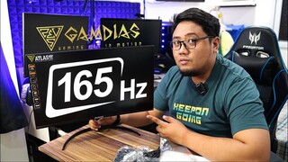 Cheapest Curve Gaming Monitor 165HZ!!! for 8000 PHP GAMDIAS UNBOXING - jccaloy